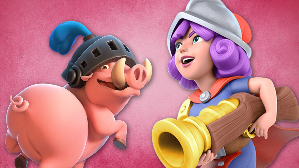 【クラロワ】最強の両サイド攻め「ロイホグ三銃士デッキ」の立ち回り解説